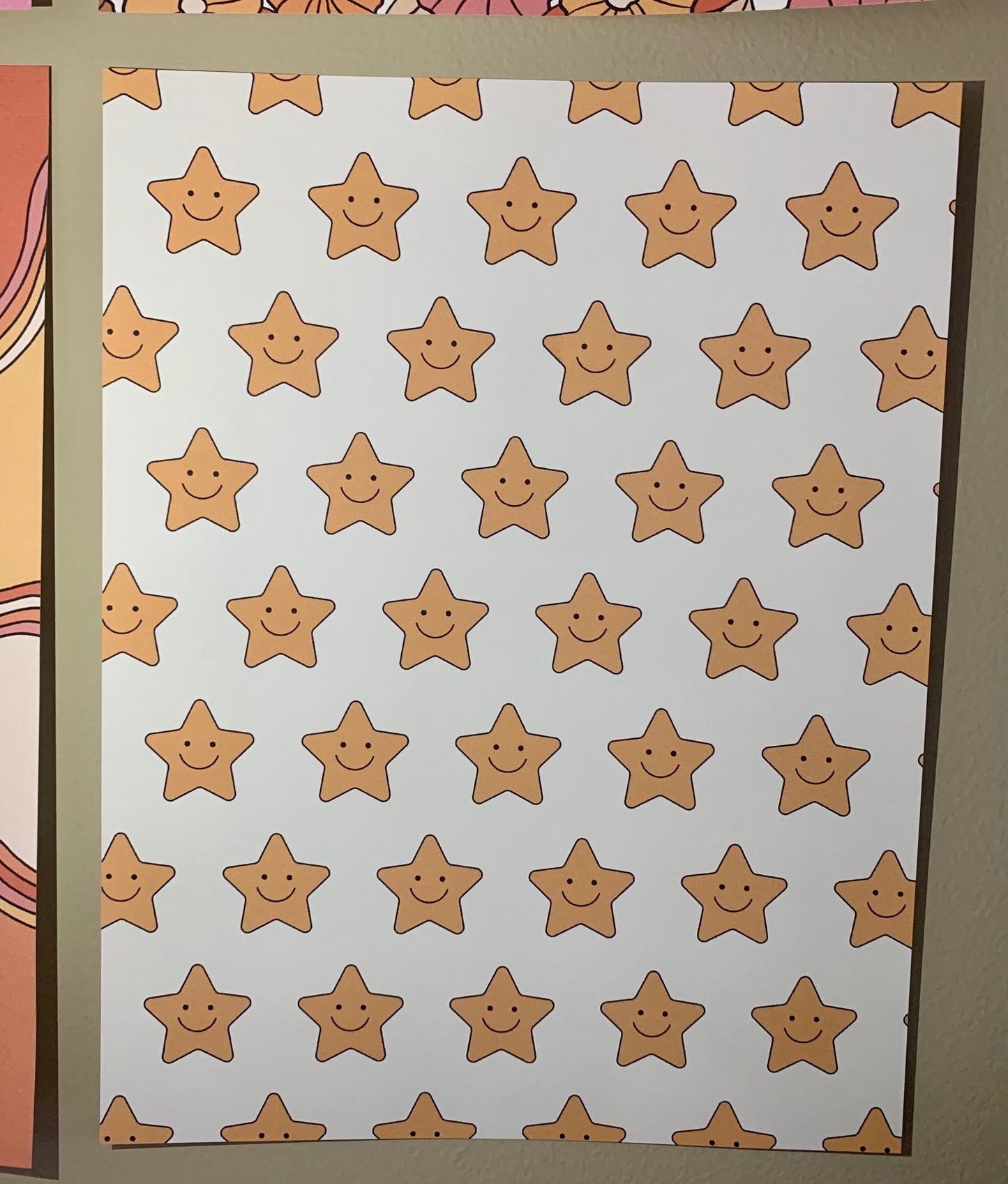 Smiley Stars Print