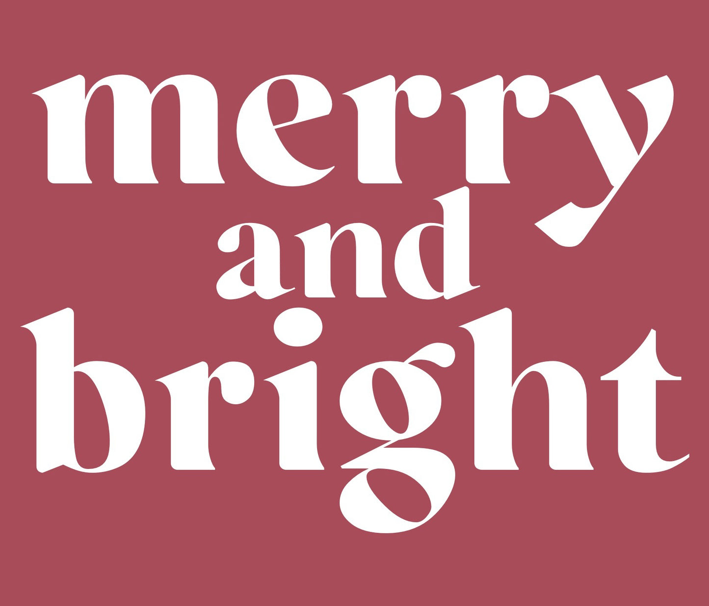 merry and bright