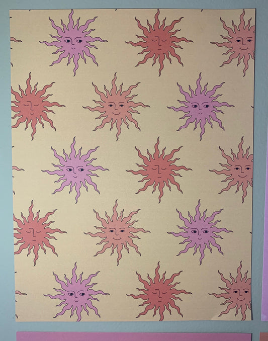 Sun Pattern Print